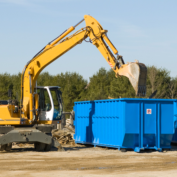 can i choose the location where the residential dumpster will be placed in Hinckley IL